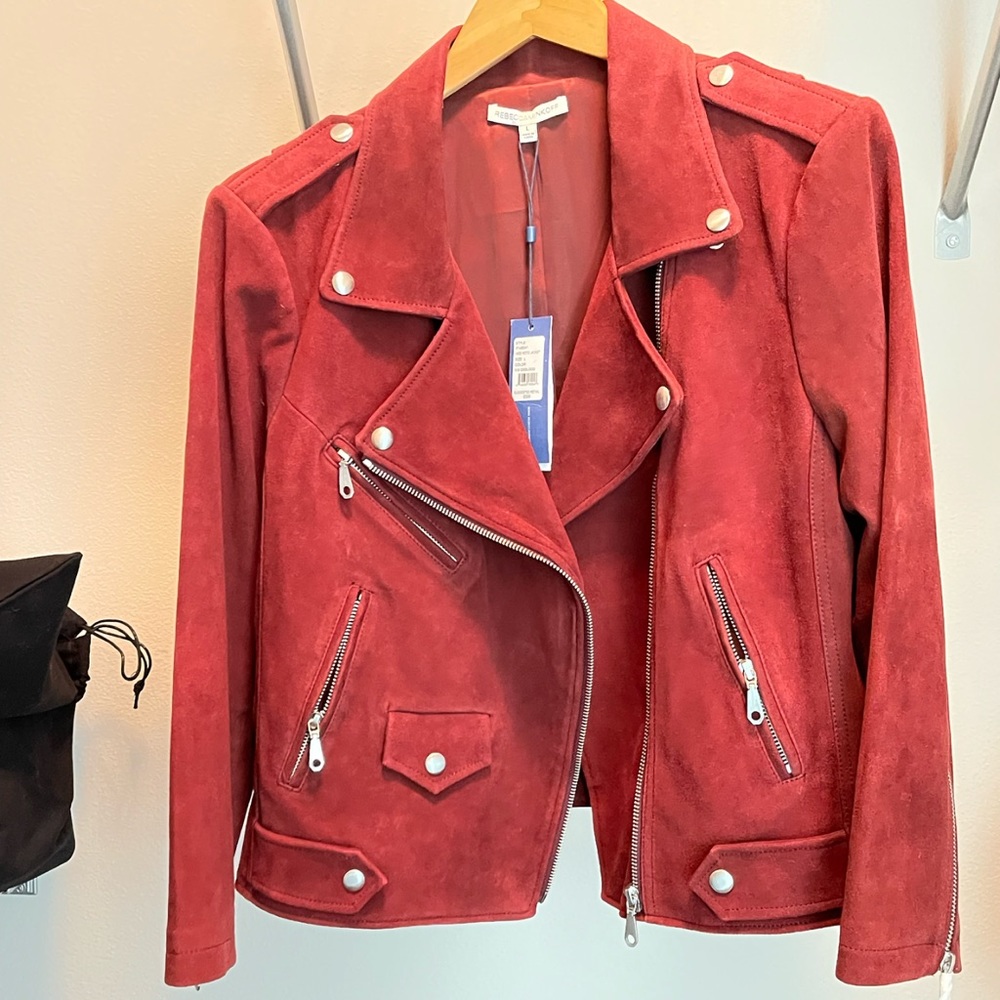 Rebecca Minkoff Suede Moto Jacket - Picture 8 of 16